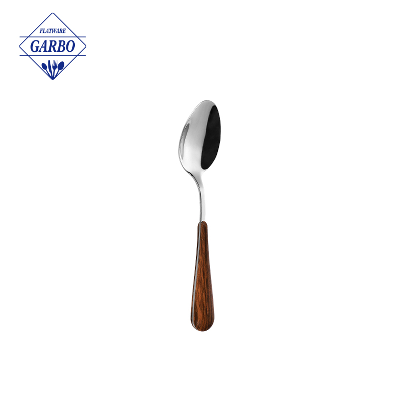 High Quality Daily Use Stainless Steel Teaspoon with ABS Plastic Handle