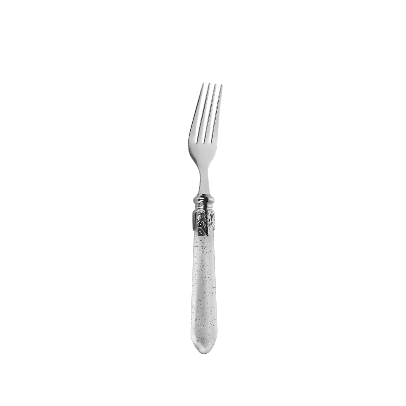 Marangyang Plastic Handle PVD Gold Color Stainless Steel Fork