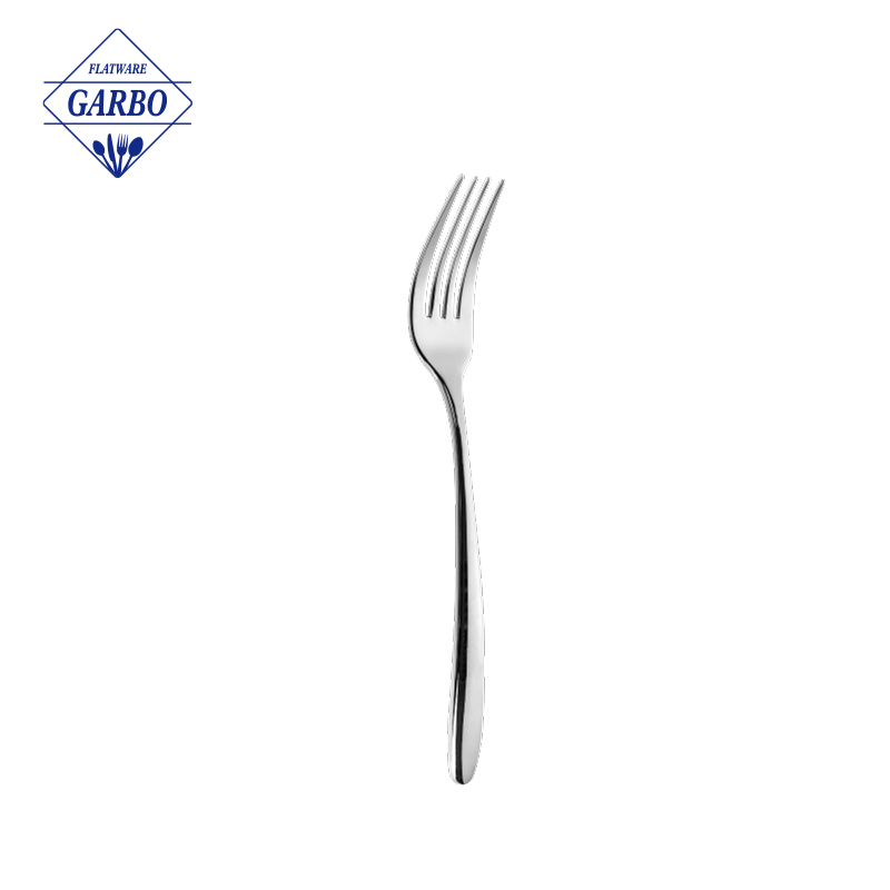 simple elegant design mirror polished 18/8 stainless steel dinner fork