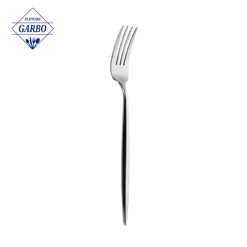 simple elegant design mirror polished 18/8 stainless steel dinner fork