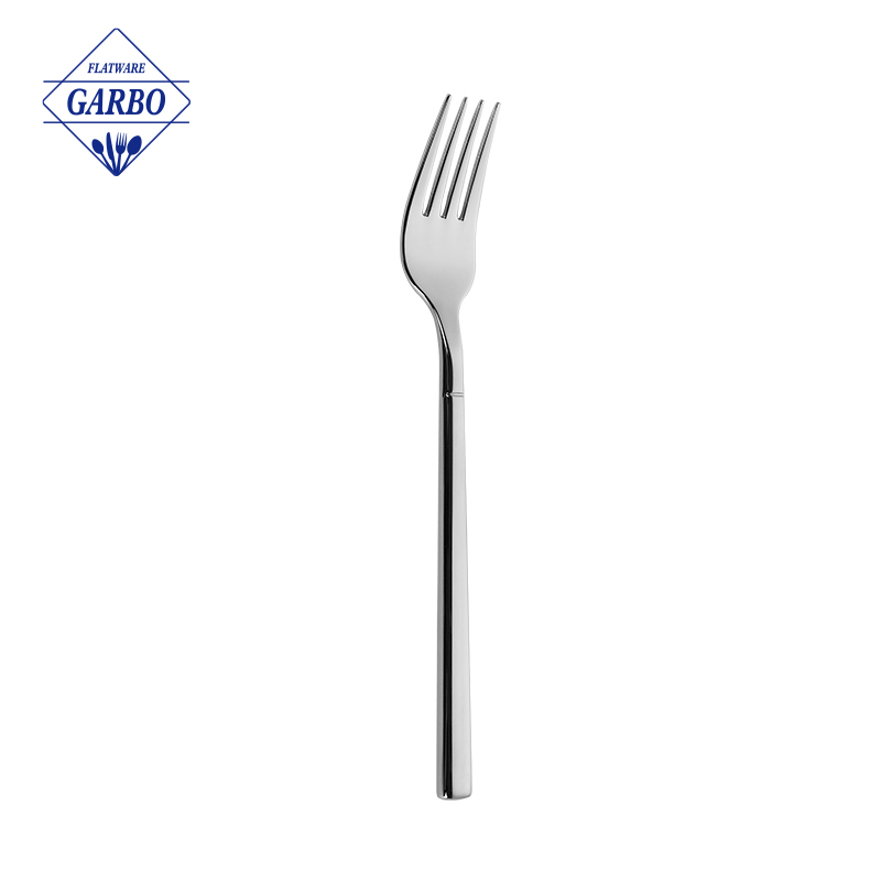 simple elegant design mirror polished 18/8 stainless steel dinner fork
