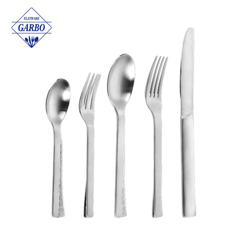 Amazon Supplier Top Seller Matte Polished Stainless Steel Cutlery Set