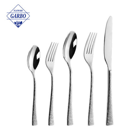 Amazon Supplier Top Seller Matte Polished Stainless Steel Cutlery Set