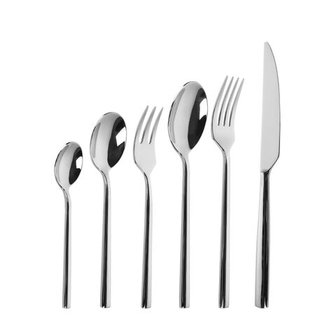 European and American High-End Silver Stainless Steel Dessert Fork