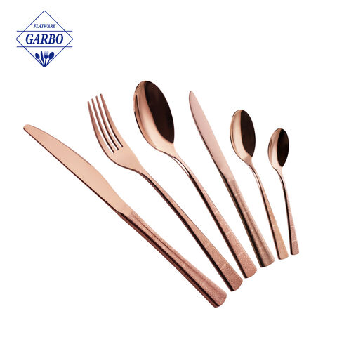 Exquisite and Vibrant Rainbow-Colored Stainless Steel Flatware Set