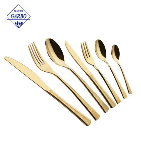Exquisite and Vibrant Rainbow-Colored Stainless Steel Flatware Set