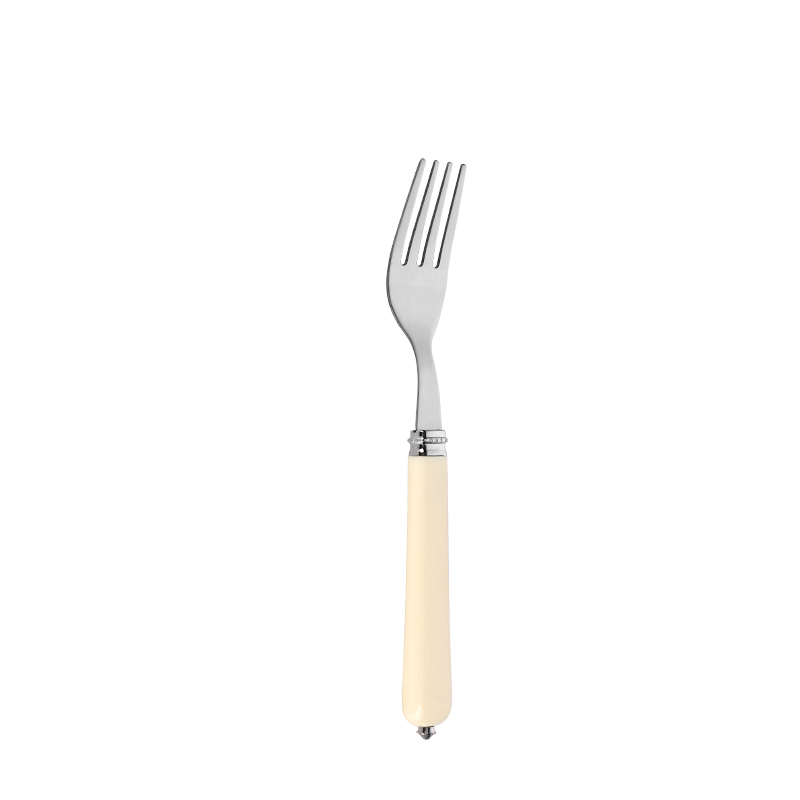 색깔 플라스틱 손잡이를 가진 12pcs 스테인리스 flatware 세트