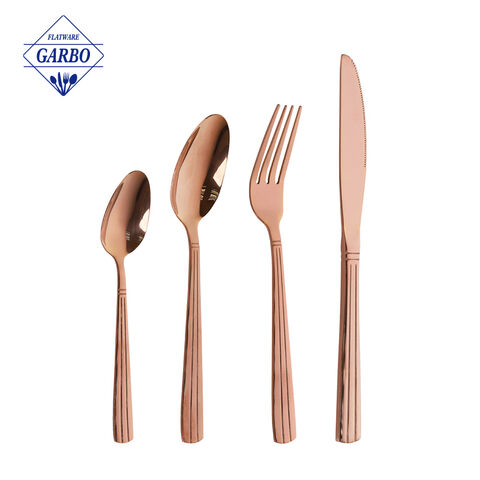 Wholesale New PVD Blue Color Food Grade Stainless Steel Cutlery Flatware