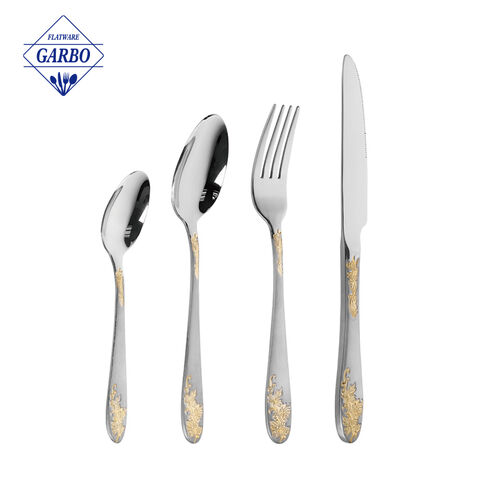 Best Banquet Silver Cutlery Set For Service 6 Chinese Factory Bulk Set
