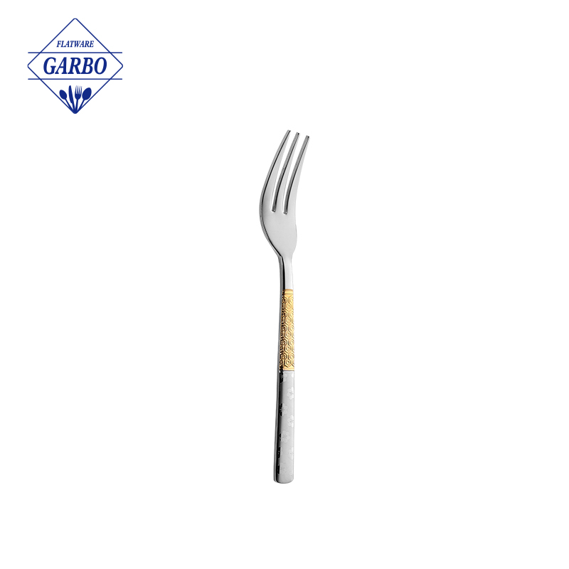 sliver 201 dinner fork na may embossed handle sliverware