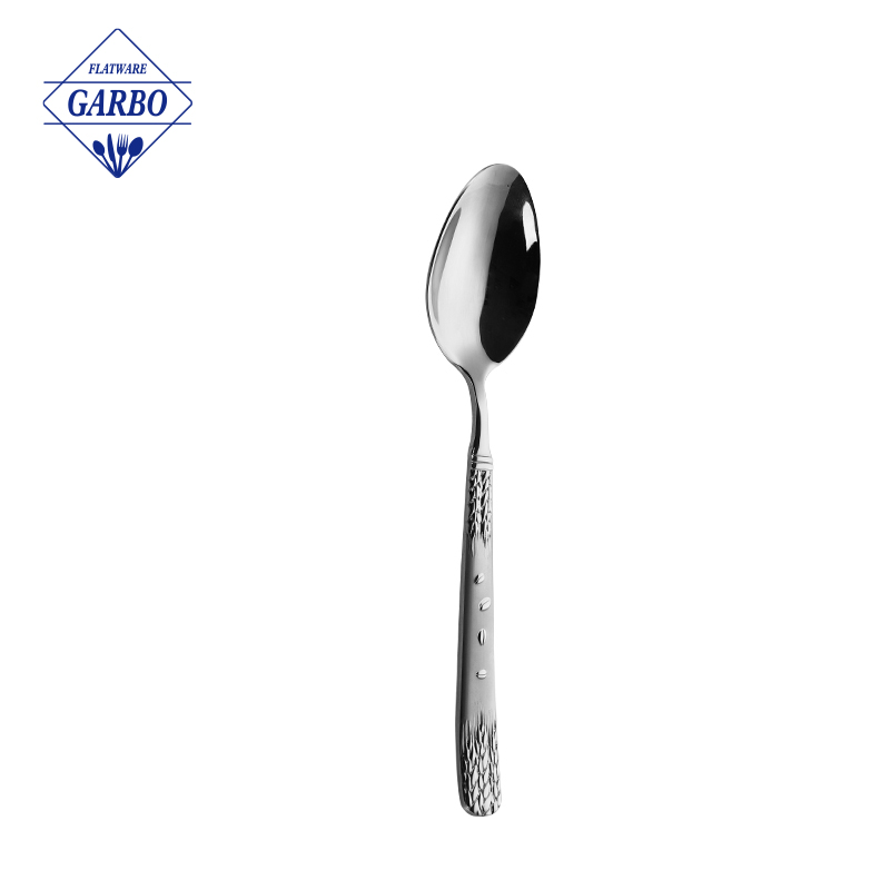 Golden color dinner spoon stainless steel flatware supplier 