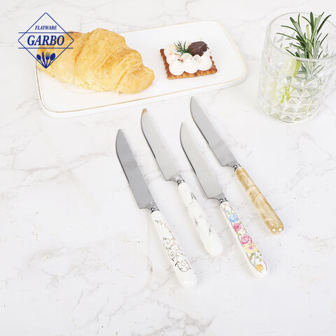 Flatware industry dinner knife with ceramic handle china 