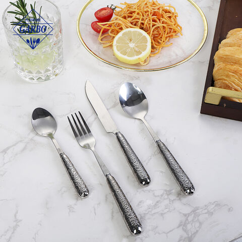 Cutlety sets factory flatware with ceramic handle  410SS