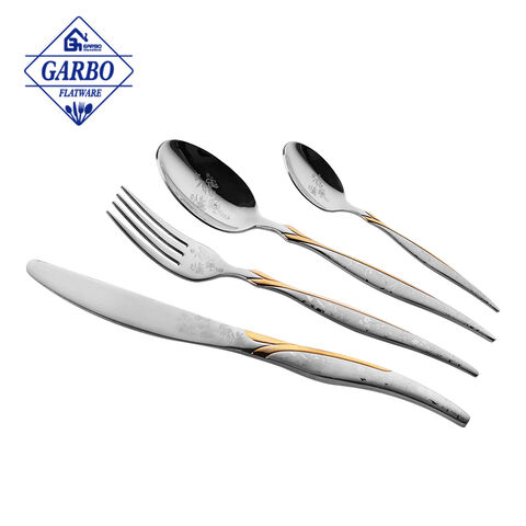 OEM ODM rainbow cutlery set stainless steel