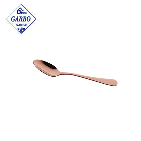 Pakyawan Bulk Presyo PVD Kulay Bahaghari Hindi kinakalawang na asero Tea Spoon