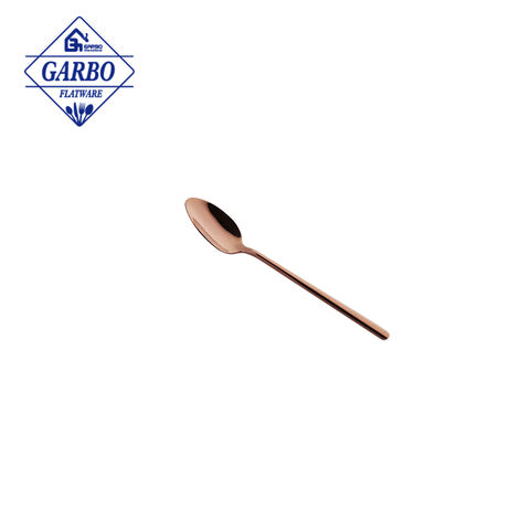 Manufacturer High Quality PVD Rose Golden Stainless Steel Coffee Tea Spoon