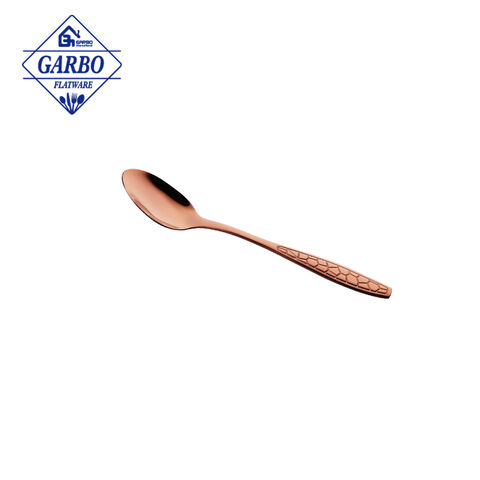Manufacturer High Quality PVD Rose Golden Stainless Steel Coffee Tea Spoon