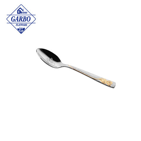Manufacturer High Quality PVD Rose Golden Stainless Steel Coffee Tea Spoon