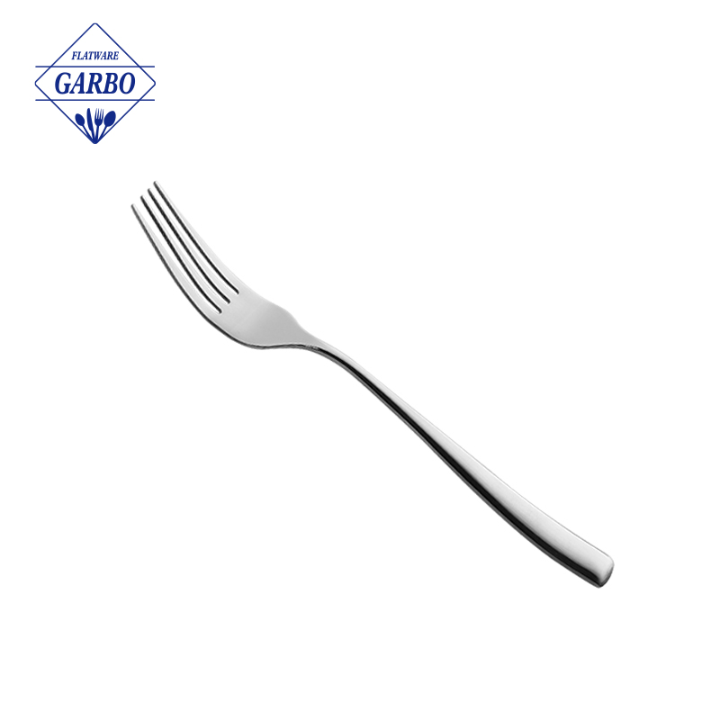 Amazon New Design Vintage Embossed Silvery Stainless Steel Dinner Fork