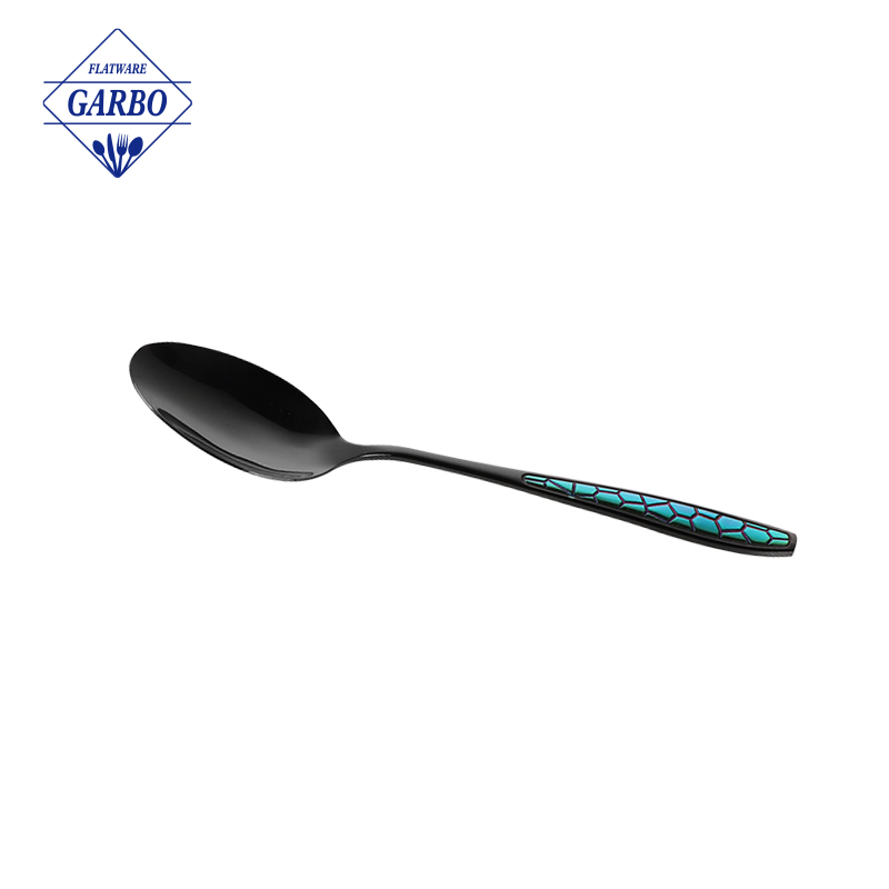 2024 Stock available titanium golden dinner spoon wholesale market sa Korea