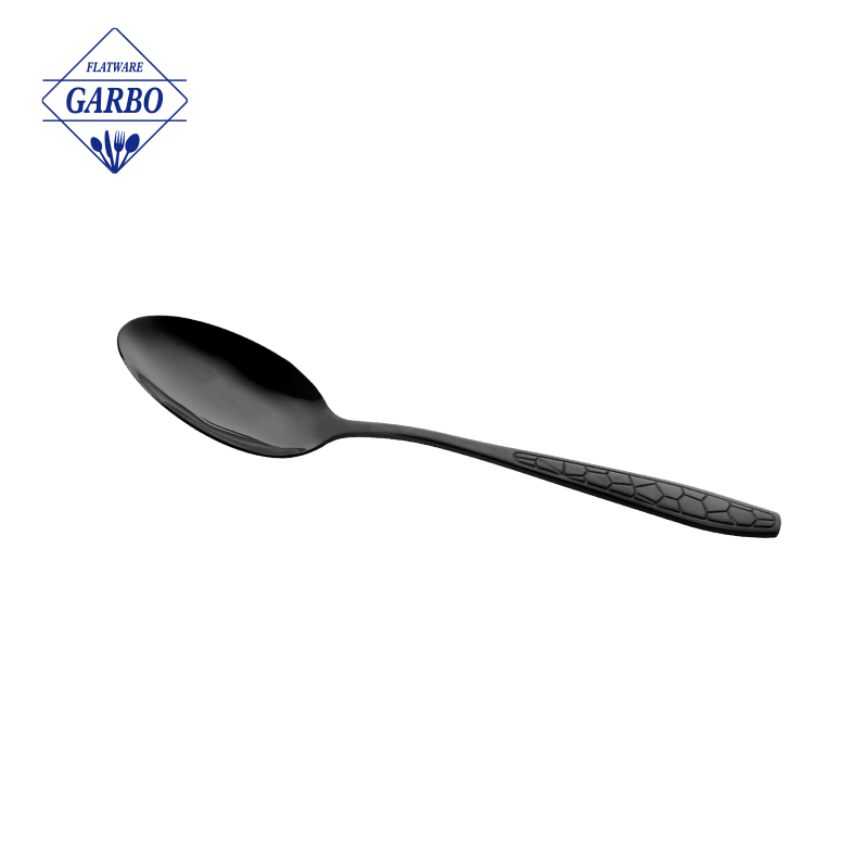 Business Top Sale Stainless Steel Dinner Spoon with Black PVD Color