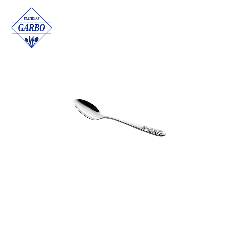 Wholesale Amazon New Design Square Handle Tea Coffee Dessert Spoon