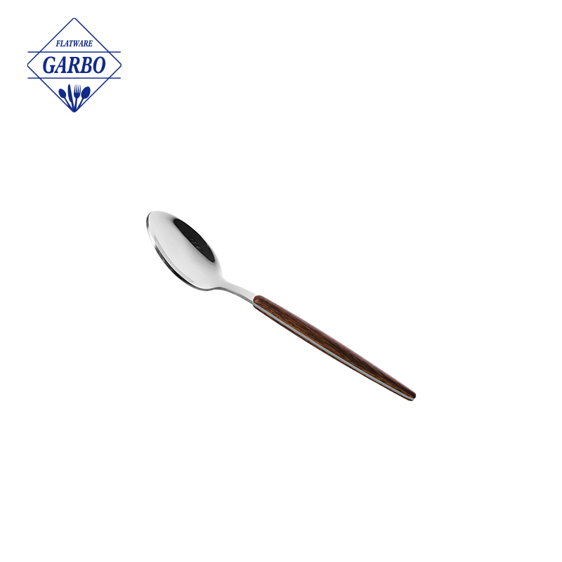 China new design clamp handle dinner spoon 