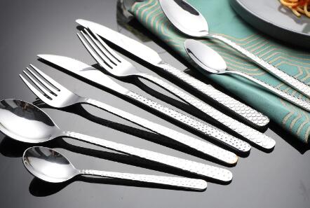 Silver Stainless Steel Flatware Set with New Design