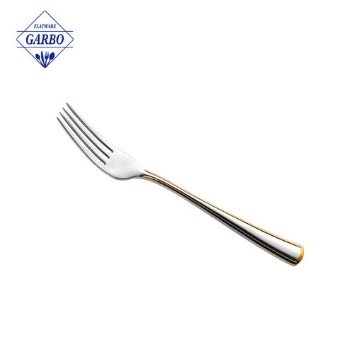 410SS electroplating handle dinner fork with high polish 