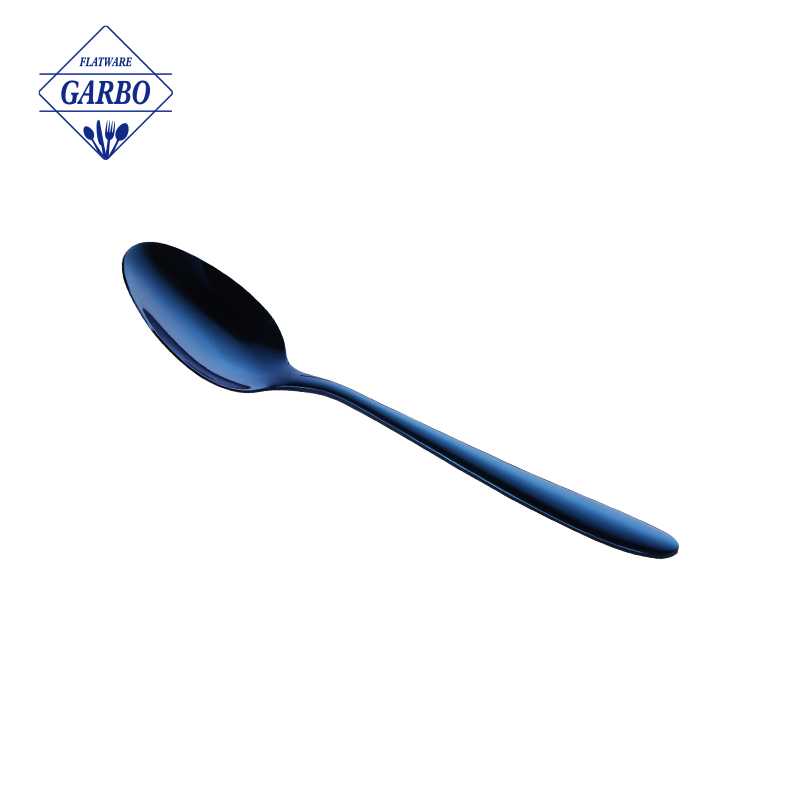 China Supplier 410 SS colored dinner spoon 