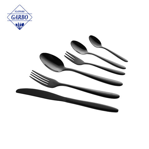 Factory Food Grade PVD Rainbow Colored Cutlery Set with Bulk Price