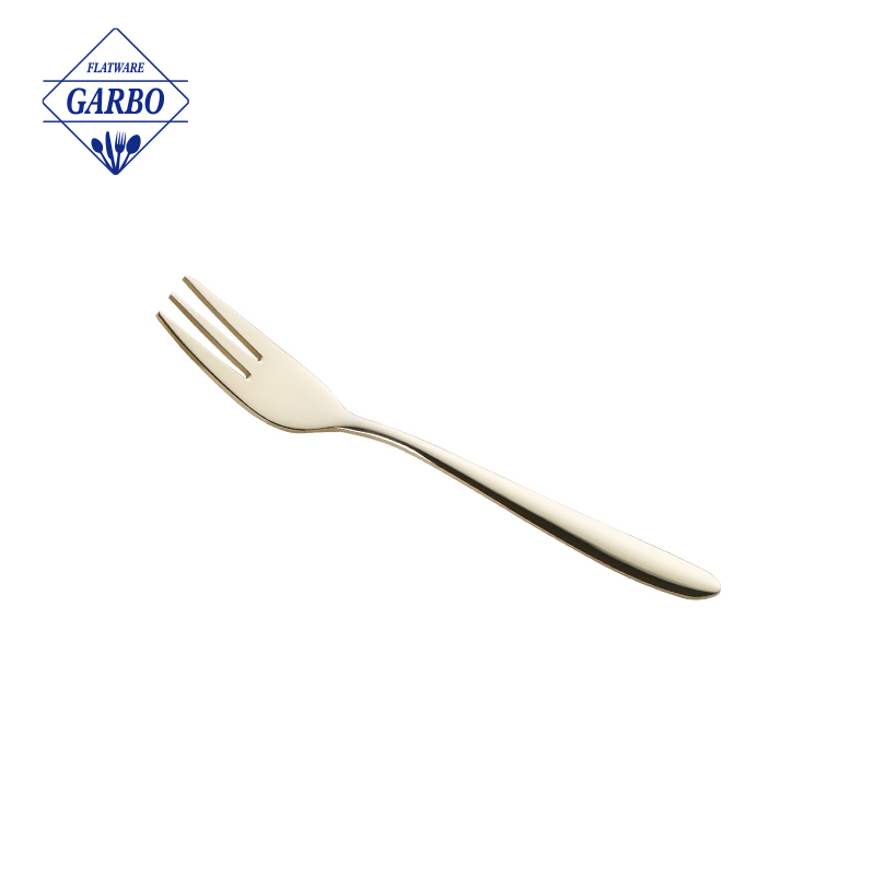 Factory Bulk Price PVD Gold Plating Dinner Fork Dessert Fork