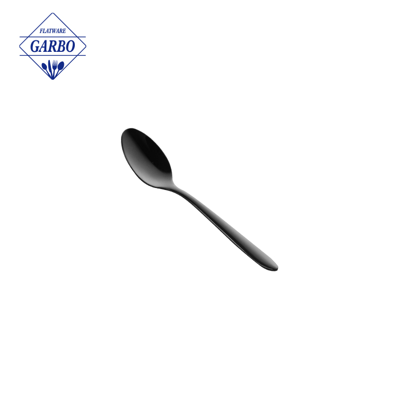 Wholesale Amazon Hot Selling Golden Stainless Steel Dinner Dessert Teaspoon