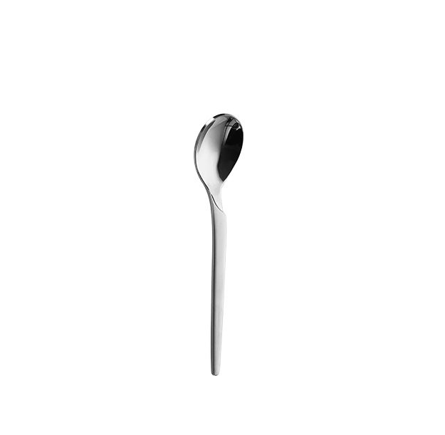 Cucchiaio da gelato in acciaio inossidabile color argento