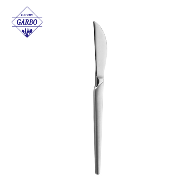 سكين عشاء من الفولاذ المقاوم للصدأ عالي الجودة للأعمال، أدوات مائدة فضية اللون