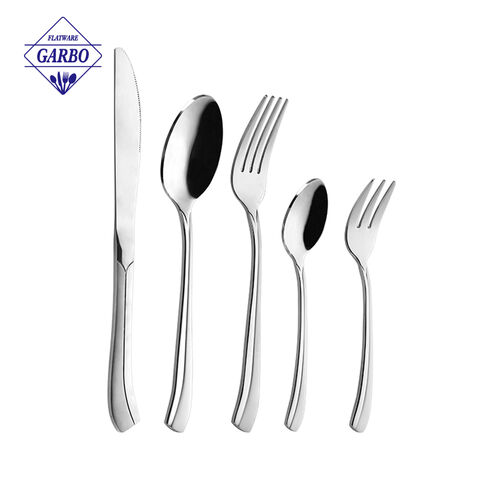 Amazon Hot Sale 30pcs Stainless Steel Cutlery Set dengan Kotak Hadiah Logo OEM