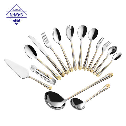 Factory Direct Silverware Stainless Steel Flatware na may Wooden Gift Case