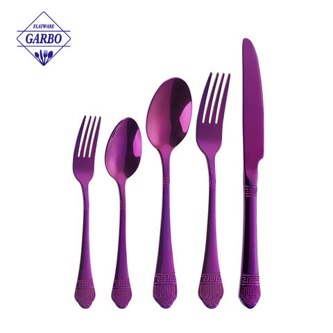 High quality cutlery sets with ion plating hot sale in Amazon