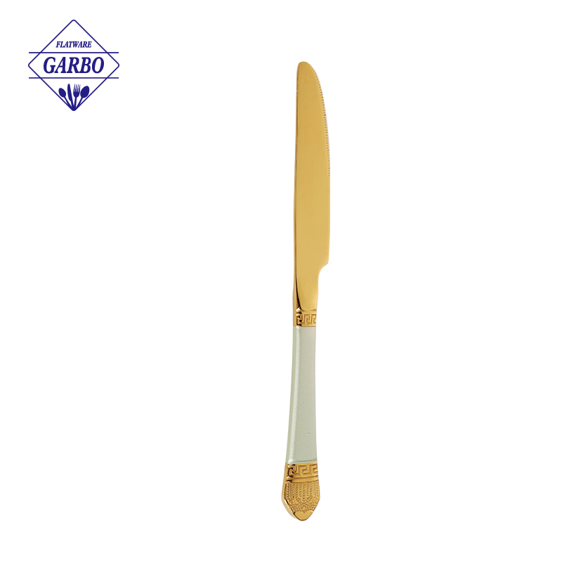 China Factory Special Vintage Handle Golden Stainless Steel Fork