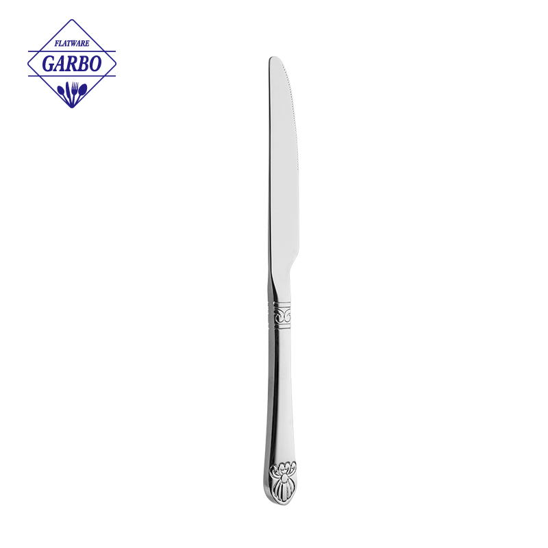 China Produce Dinner Knife with 410SS Gold Plating for Wholesalers