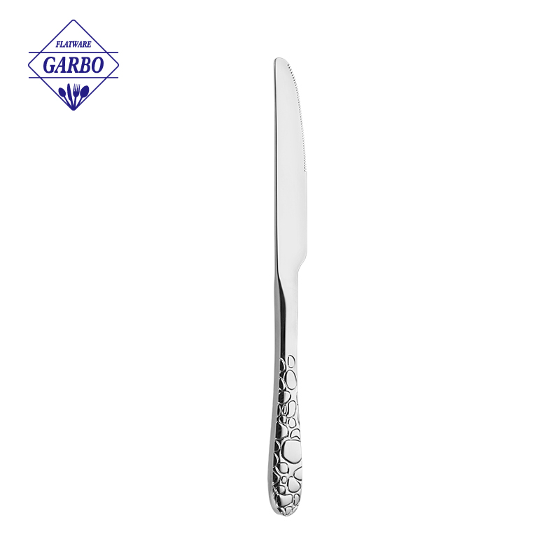 China Produce Dinner Knife with 410SS Gold Plating for Wholesalers