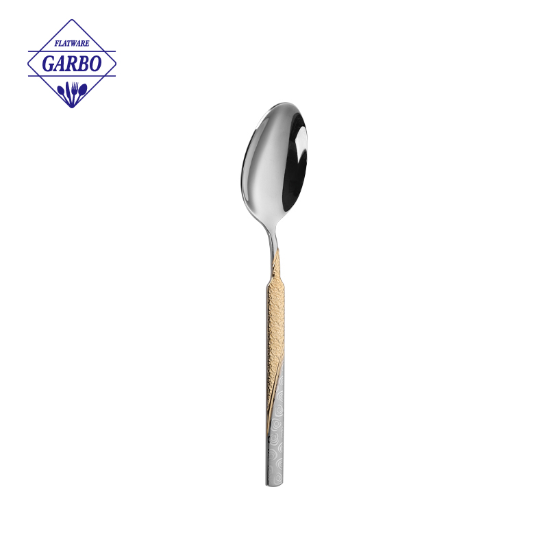 Original Factory 201 Material Stainless Steel Flatware Sets with Gold Design