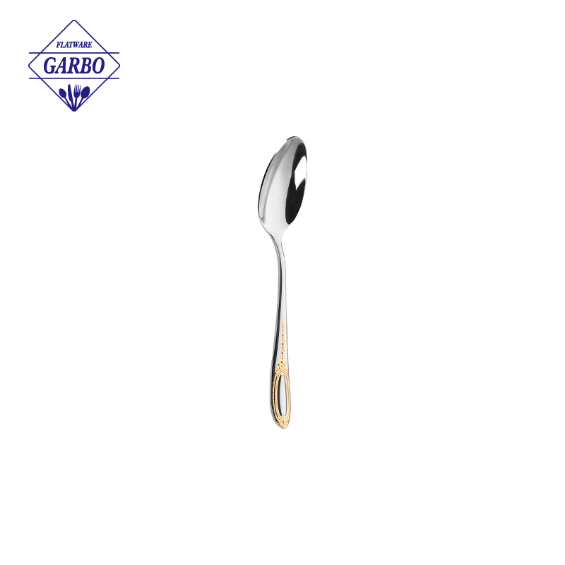 Luxury Wedding Stainless Steel Flatware Set Golden tea Spoon Forks Premium Cutlery with Durable Gold wholesale