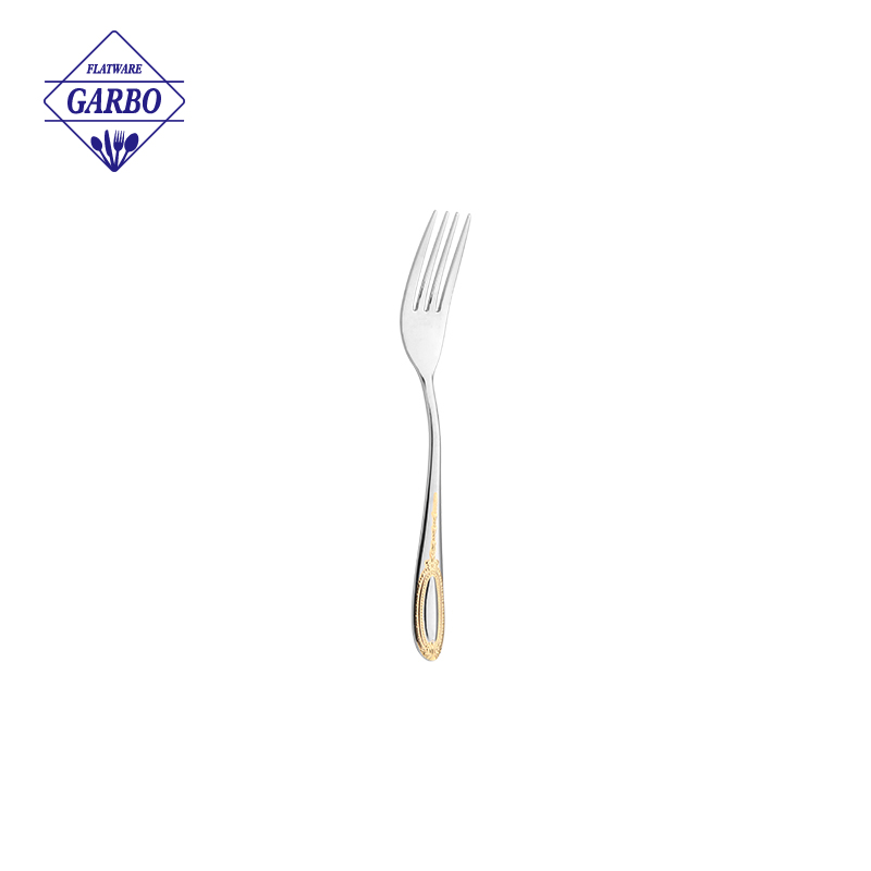 Luxurious 5-Piece 201SS Household Gold Cutlery Sets with High Quality