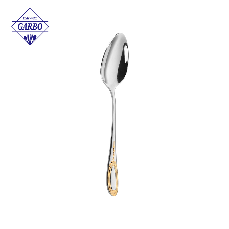 Luxurious 5-Piece 201SS Household Gold Cutlery Sets with High Quality