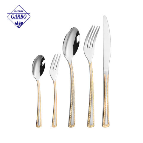 6 pcs 201SS high quality cutlery sets china supplier 