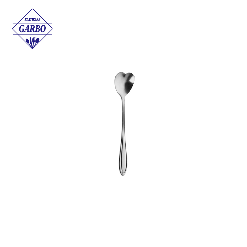 high quality Sliver coffee spoon with sunflower shape 