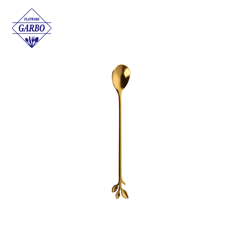 Creative cute sweet heard design silver small coffee spoon for coffee shop