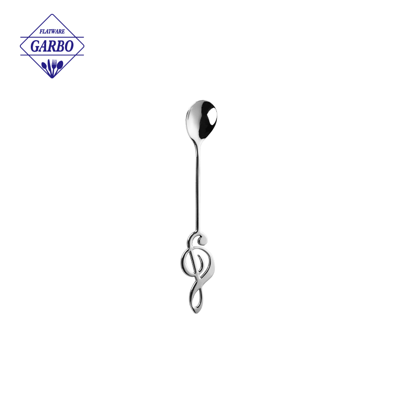 18/0 Mirror polish silverware stainless steel long tea spoon for housegoods
