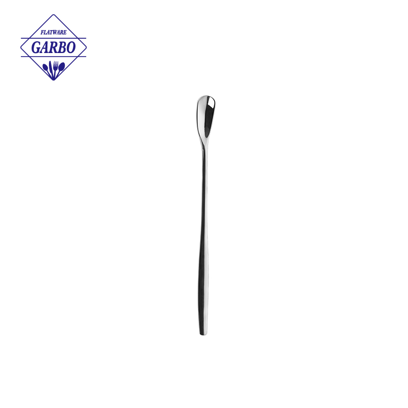 Factory 7 Inch Flower Shaped Stirring Ice Spoon with Long Handle
